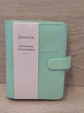Filofax Saffiano Personal Compact Zip Organizer mint green new other