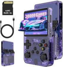 R36S Retro Handheld Console, Purple, Linux, 128GB, 20,000+ Games NEW & Original Packaging DHL 