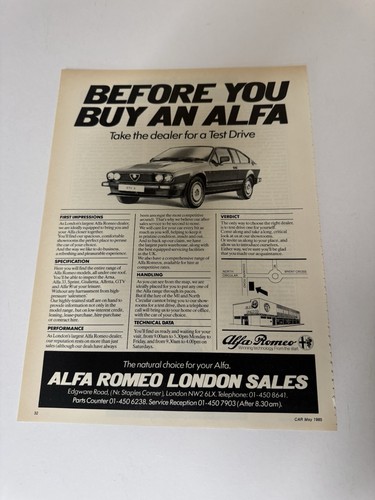Original 1985 alfa romeo - alfa,