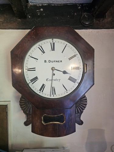 Antique drop dial fusee wall - antique,