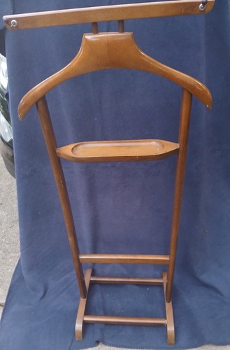 Vintage wooden valet stand - vintage,