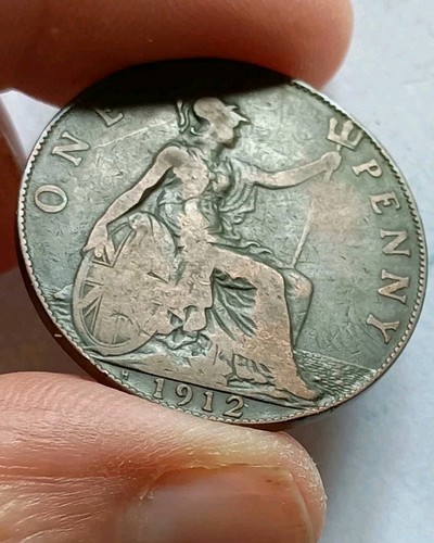 1912 george one penny - 1912, v,