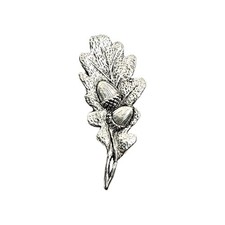Oak Leaf Acorns Pewter Pin