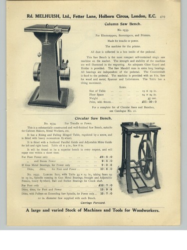1913 paper treadle foot - 1913,