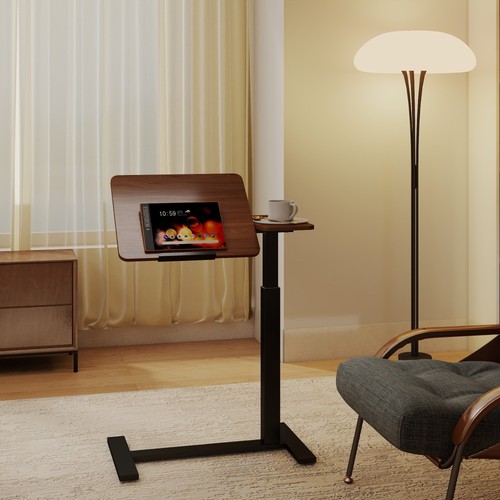 Adjustable height overbed desk - height,