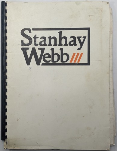 Original stanhay webb service - webb,