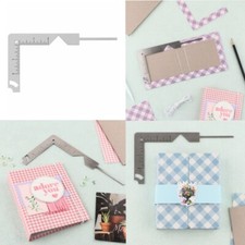 5-in-1 Book Cover Guide Stainless Steel Metal Bookbinding Cover Tool