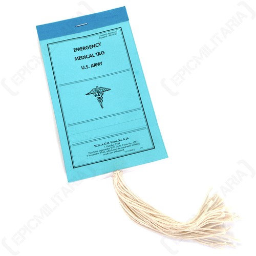Ww2 medical tag book - tag,