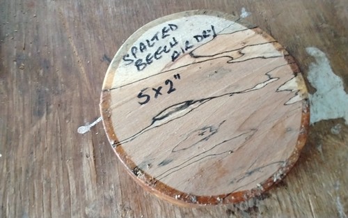 Spalted beech bowl blank - beech,