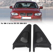 Pair Front Door Speaker Tweeter Cover For BMW 3 Series E92 E93 2006-2013
