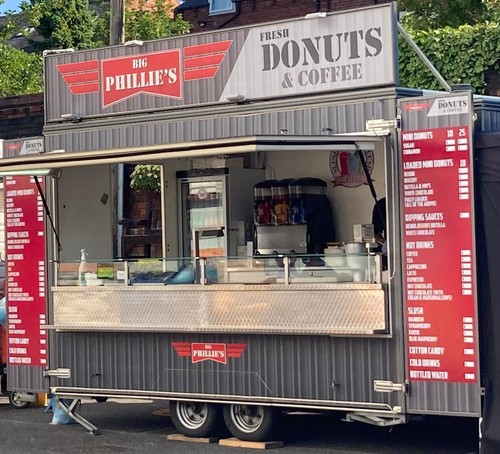 Catering trailer lpg donut - +,
