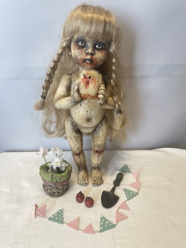 Ooak creepy porcelain horror - ooak,