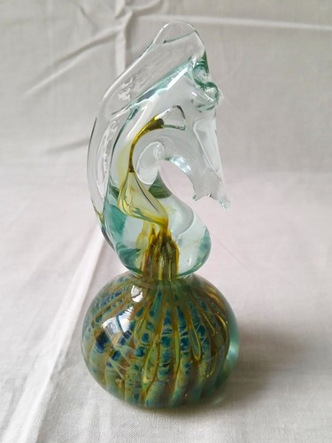 Mdina glass seahorse horse - glass,