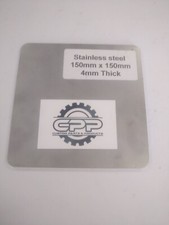 Stainless Steel Sheet Plate Metal 4mm Thick 150mm x 150mm 316 Marine Boat Grade