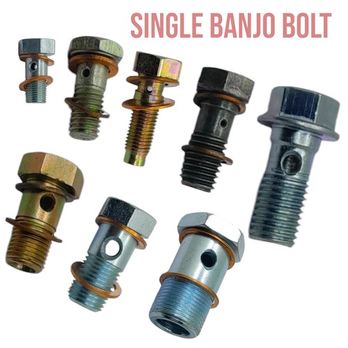 Single steel banjo - banjo, bolt