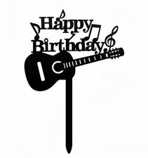 Guitar Cake Topper Happy