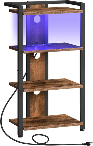 Rustic tier media stand - rustic,