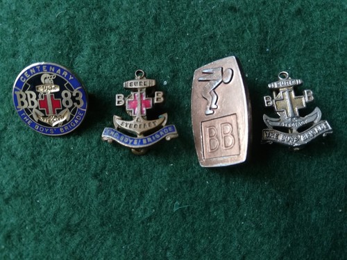 Old boys brigade badges - 4,