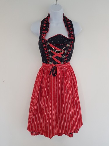 Vintage dress black - vintage, red