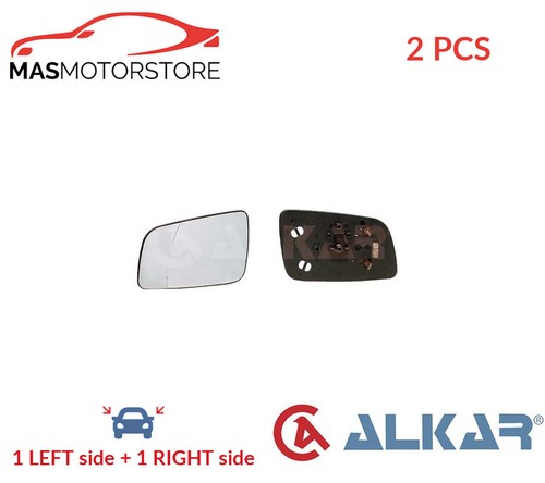 Rear view mirror glass - view, pair