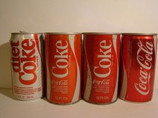 Coca Cola Cans Lot Of 4