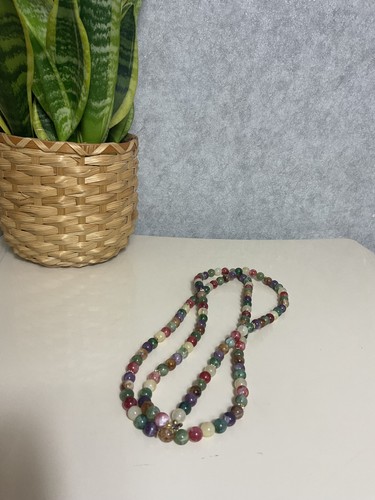 Vtg multi gemstone - vtg, bead