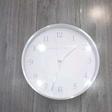 Laura Ashley Wall Clock Silver