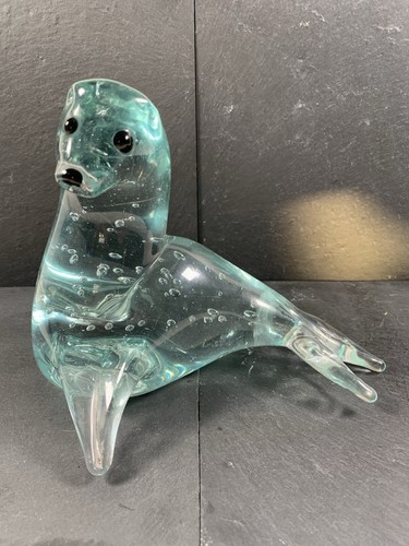 Murano style art glass seal - murano,
