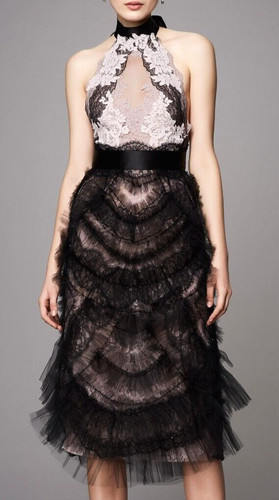 Marchesa couture ruffle - marchesa,