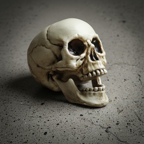 Realistic skull head halloween - skull,