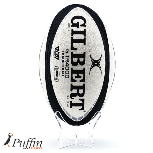 Perspex rugby ball display - rugby,