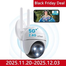 ieGeek Outdoor 360° PTZ Security Camera Home 2K Wireless WiFi CCTV Systems Alexa