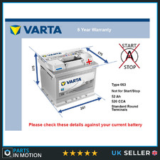 Car Battery C6 Varta 063 520A