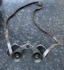 Original Early WW2 German 6X30 Dienstglas Binoculars & Case- Feltpost Number