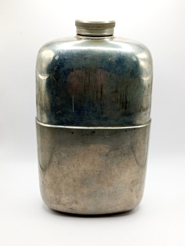 Vintage hip flask - vintage, james