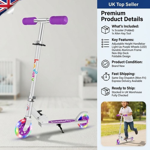 Adjustable height kids scooter - height,