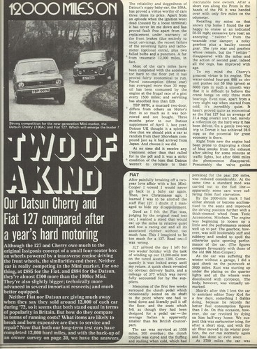 Fiat 127 2dr and - 127, 100a