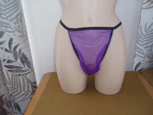 Sissy sheer nylon tanga - tanga, half