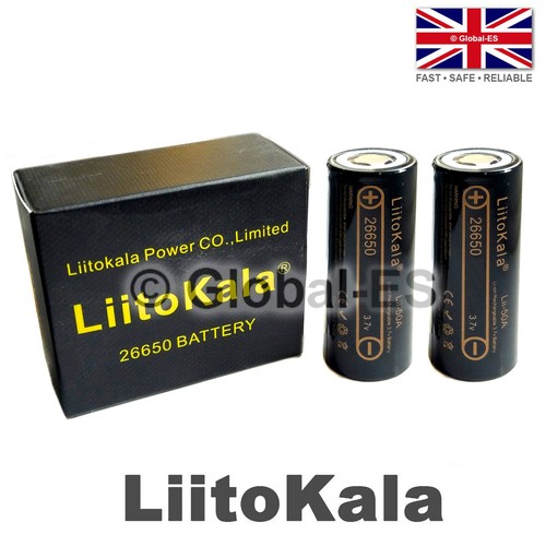 2pcs liitokala 26650 lii 50a - 26650, lii-50a
