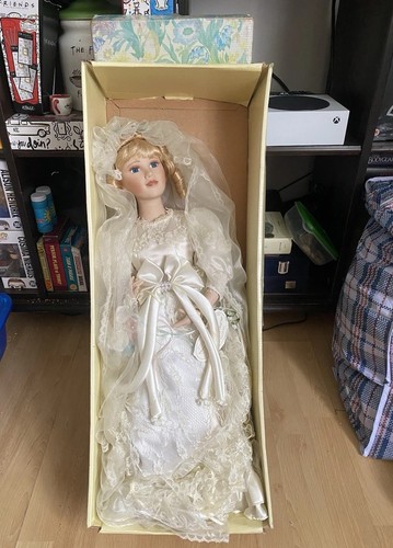 Porcelain doll heirloom - porcelain,