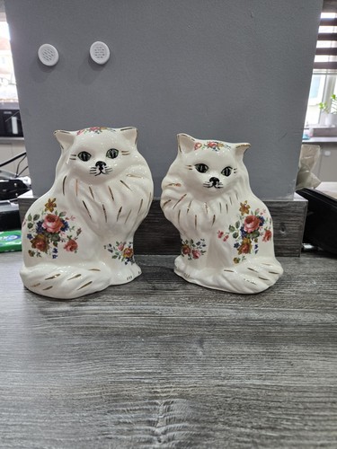 Pair staffordshire mantel - of,