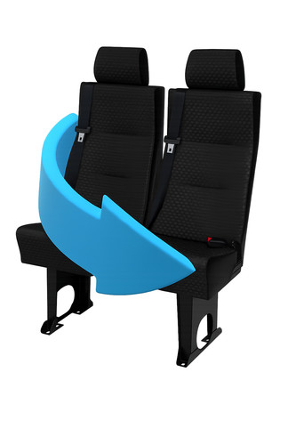 Ds1 passenger swivel - passenger, seat