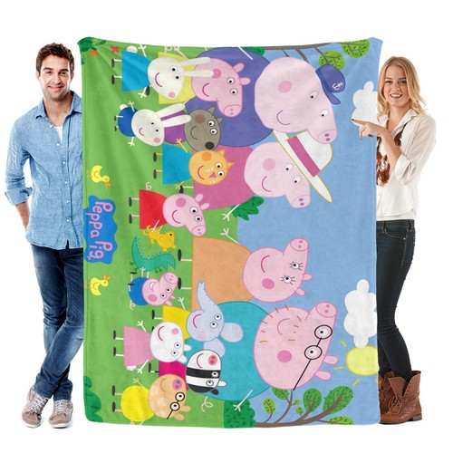 Peppa pig blanket soft flannel - peppa,