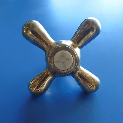 Vintage brass bath tap top - tap,
