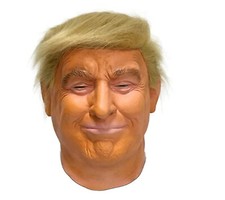 Realistic Donald Trump Mask Costume Cosplay Party Celebrity Latex Mask Halloween