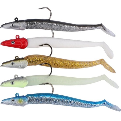 5pcs saltwater sandeel lures - 5pcs,
