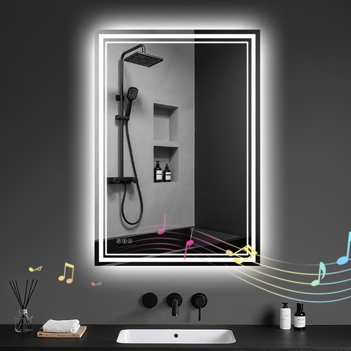 Bathroom mirror with - bathroom,