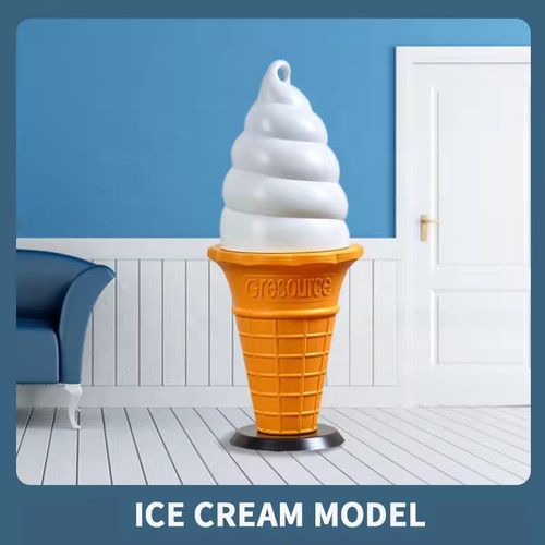 Outdoor cone display soft ice - cone,