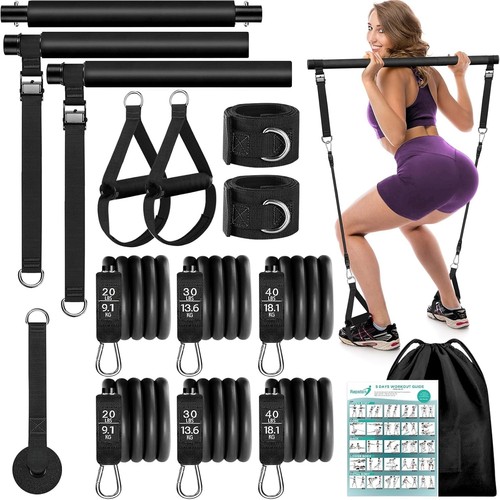 Pilates bar kit with - bar, 6