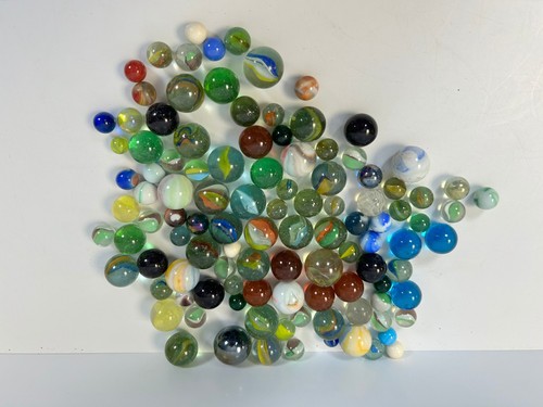 Old marbles job lot - job,